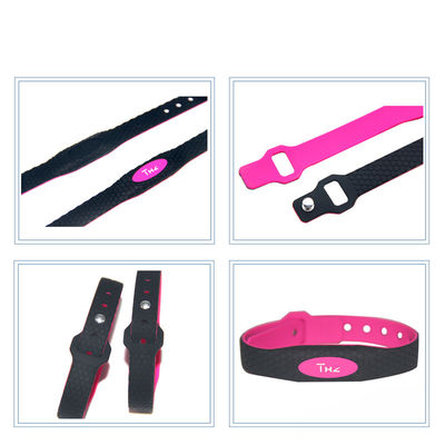 13.56Mhz ετικέττα σιλικόνης RFID Wristband για την περιοχή ελεύθερου χρόνου λεσχών υγείας