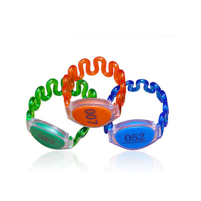 Τσιπ ετικεττών 125KHZ ABS RFID Wristband με 100000 φορές να προγραμματίσει τους κύκλους