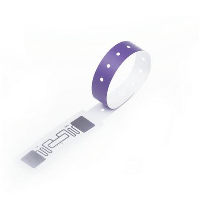 Μίας χρήσης έγγραφο Rfid Wristband απόδειξης νερού 210*35mm 250*30mm