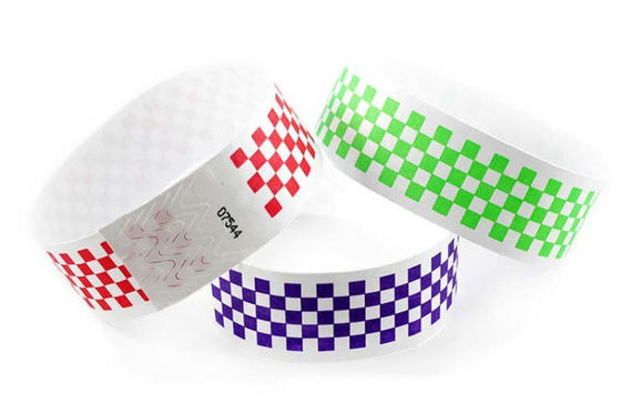 Μίας χρήσης έγγραφο Rfid Wristband απόδειξης νερού 210*35mm 250*30mm
