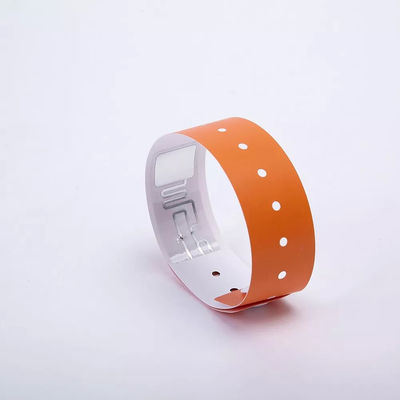 Μίας χρήσης έγγραφο Rfid Wristband απόδειξης νερού 210*35mm 250*30mm