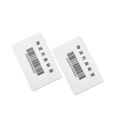 Κάρτα 80*25mm ετικεττών παλετών RFID διοικητικών μεριμνών εξατομικευμένη προσαρμογή